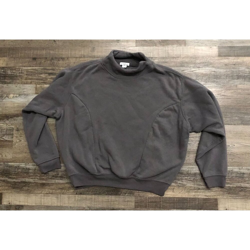 Better Together Womens Medium Gray Long Sleeve Mock Neck Sweater